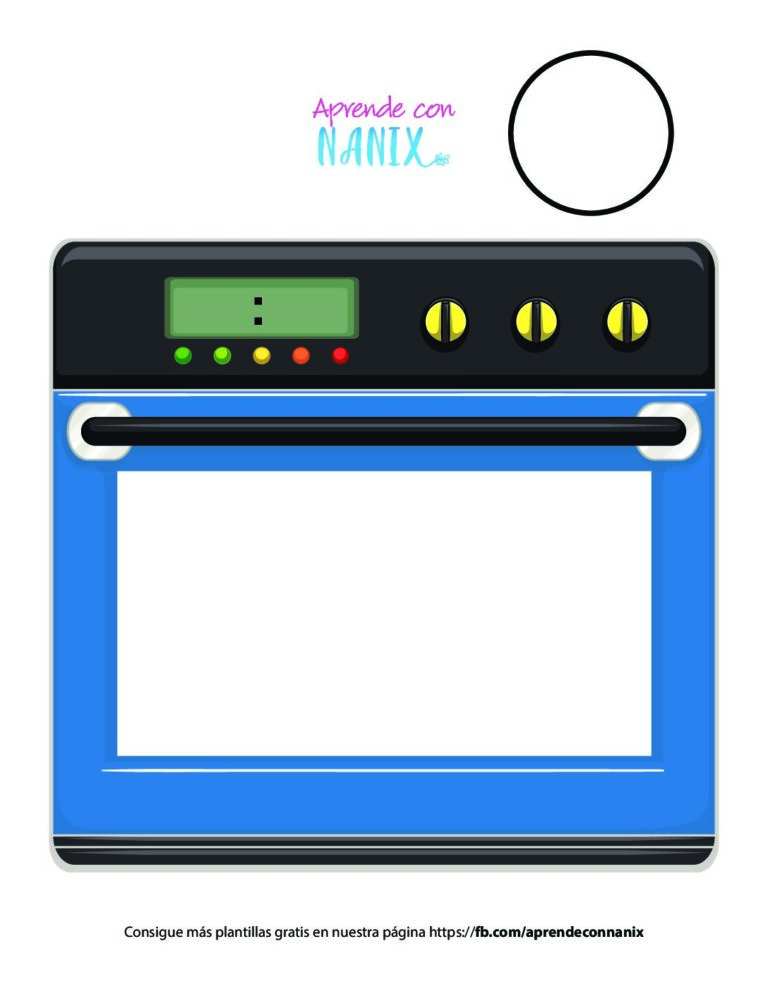 Plantilla del Microondas para contar
