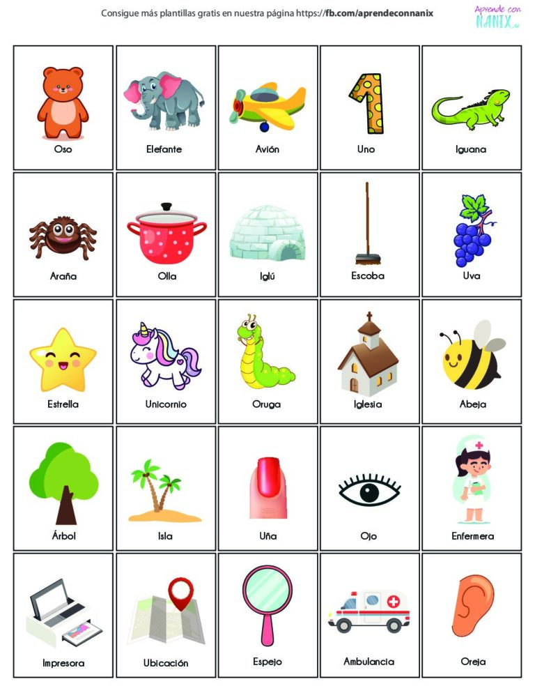 Plantilla Cajita para Aprender las Vocales